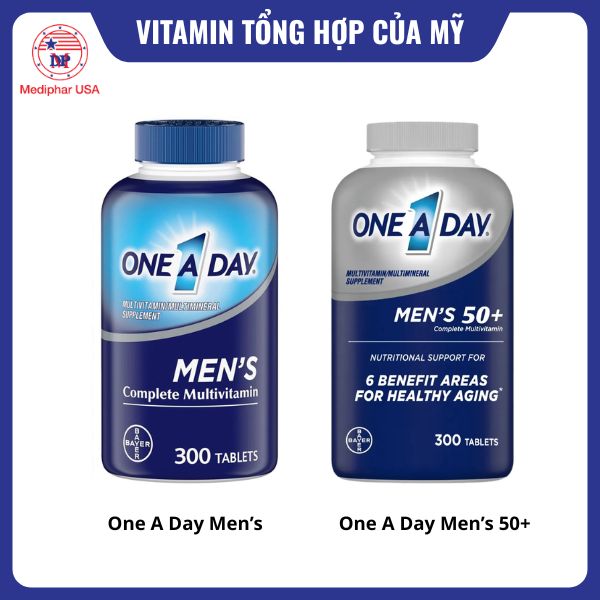 One A Day Men’s và One A Day Men’s 50+