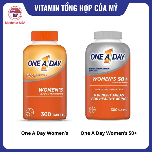 One A Day Women’s và One A Day Women’s 50+