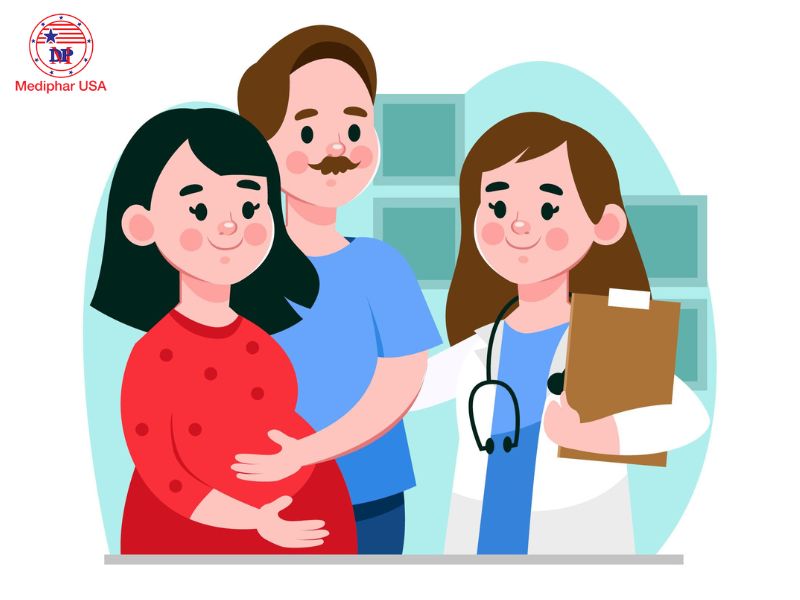 Mẹ bầu nên tham khảo ý kiến bác sĩ trước khi uống collagen để đảm bảo an toàn