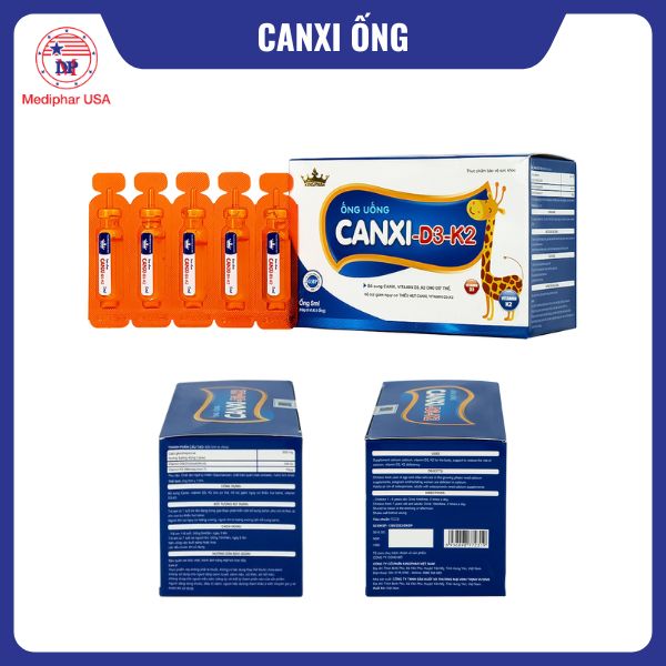 Siro uống Canxi-D3-K2 5ml Kingphar