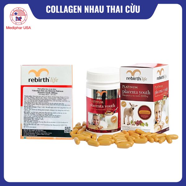 Rebirth Platinum Placenta Youth 60 viên