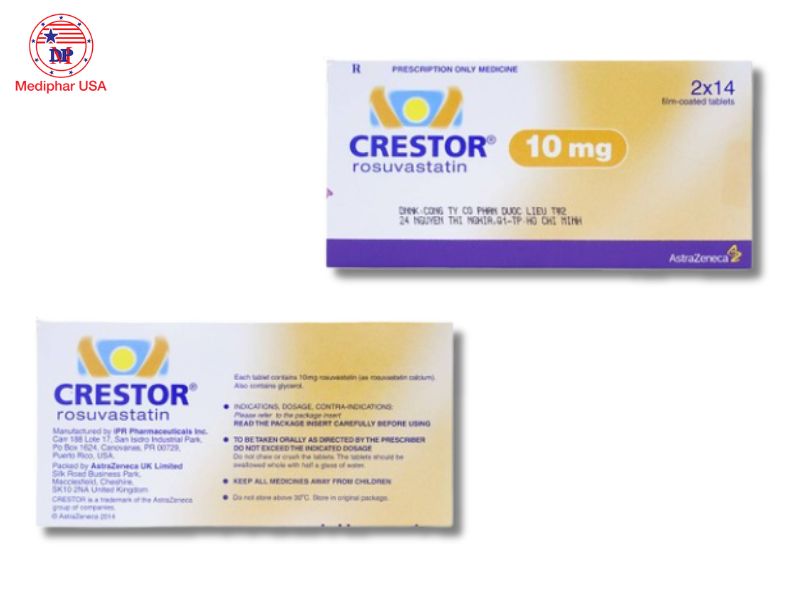 Crestor 10mg được sản xuất bởi IPR Pharmaceuticals Inc.