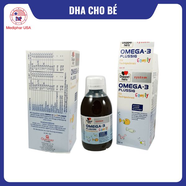 Omega 3 FLÜSSIG Family bổ sung DHA cho bé