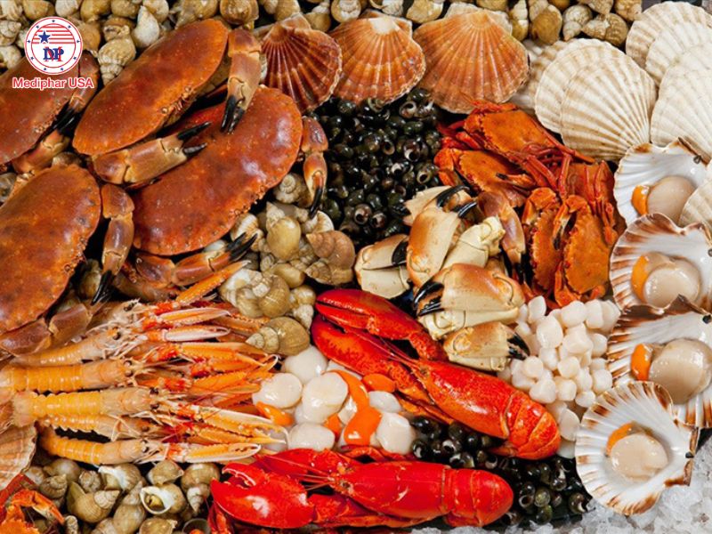 Động vật có vỏ và hải sản giúp bổ sung glucosamine