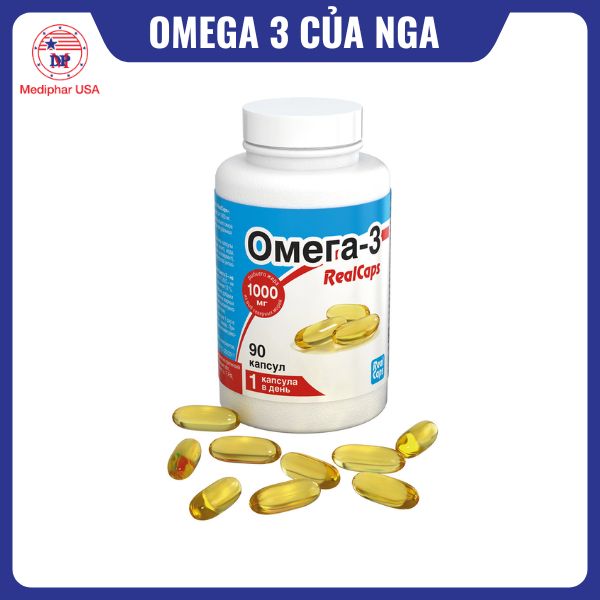 Realcaps Omega 3 của Nga dòng 90 viên