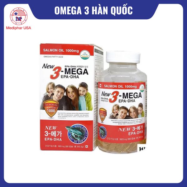 New 3 Mega EPA DHA & Salmon Oil 1000mg