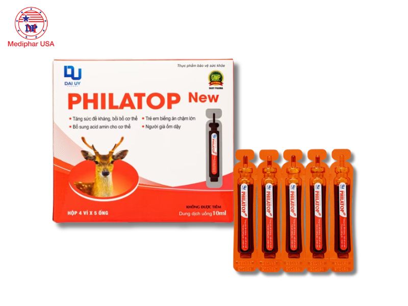 Philatop được sản xuất bởi Công ty Cổ phần Dược phẩm Đại Uy