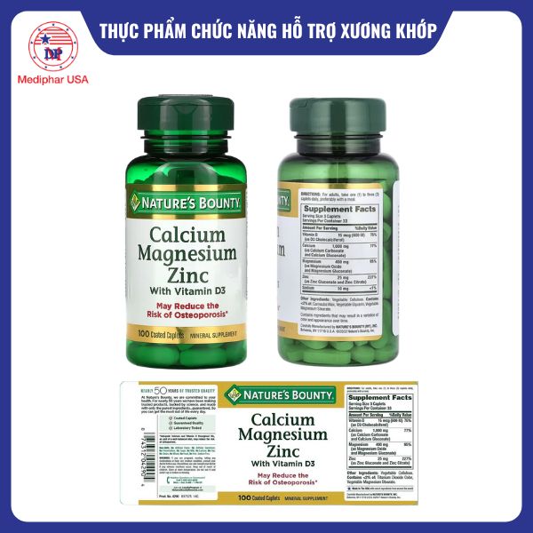 Calcium Magnesium Zinc Nature’s Bounty