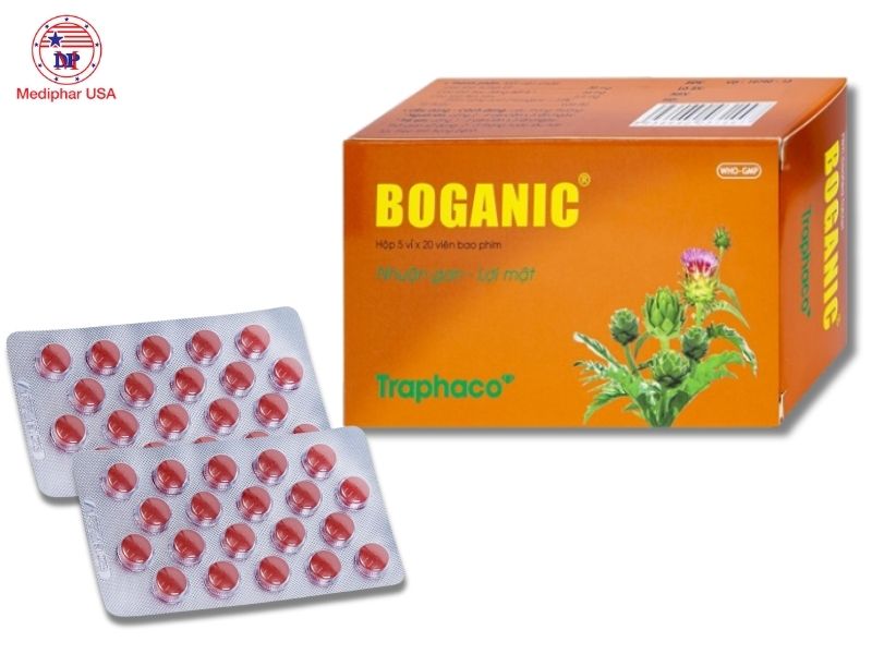 Thuốc bổ gan Boganic được sản xuất bởi Traphaco