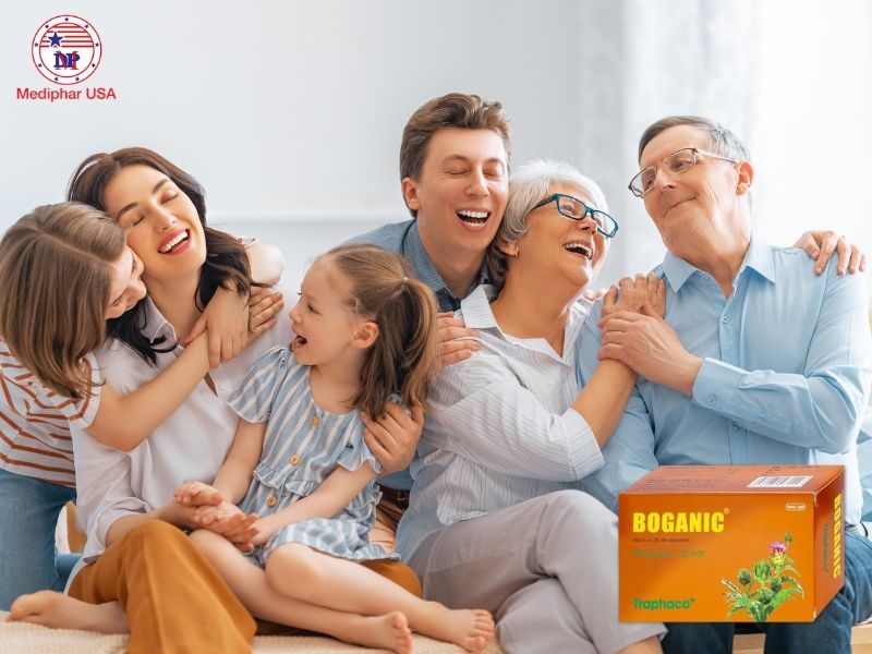 Thuốc bổ gan Boganic được sử dụng cho người lớn và trẻ em