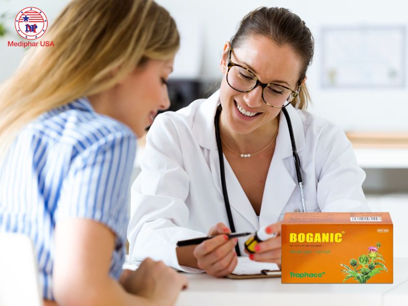Tham khảo ý kiến bác sĩ/ dược sĩ trước khi sử dụng thuốc bổ gan Boganic