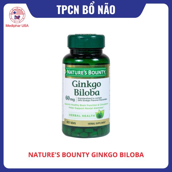 Viên uống Nature's Bounty Ginkgo Biloba