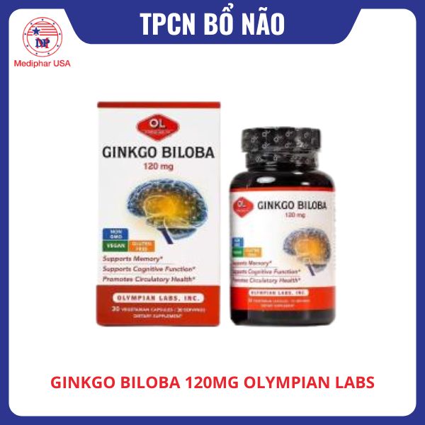 Viên uống Ginkgo Biloba 120mg Olympian Labs