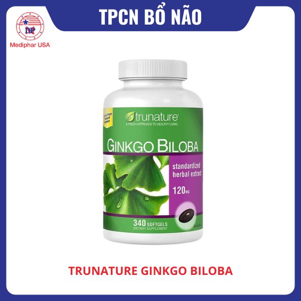 Viên uống bổ não Trunature Ginkgo Biloba