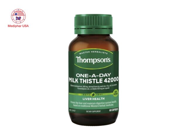 Viên uống Thompson’s One-A-Day Milk Thistle 42000mg hỗ trợ bảo vệ gan và thải độc
