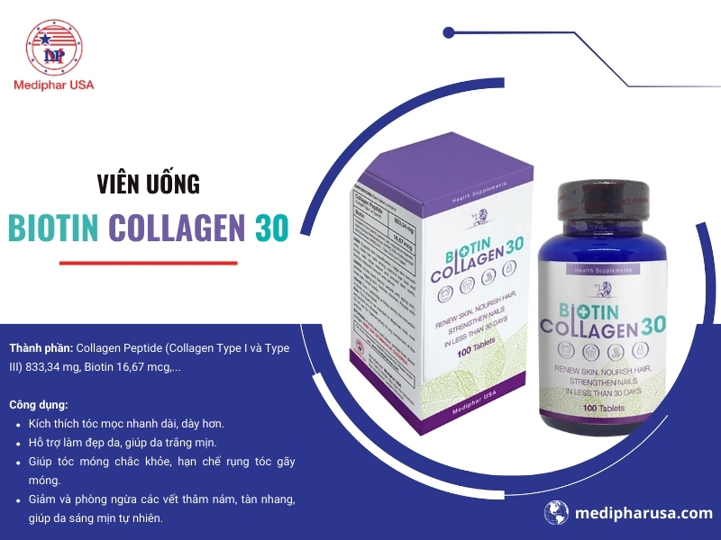 Viên uống Biotin Collagen 30