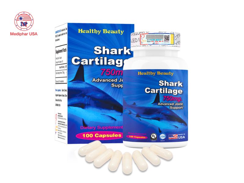 Viên uống hỗ trợ xương khớp Healthy Beauty Shark Cartilage 750mg