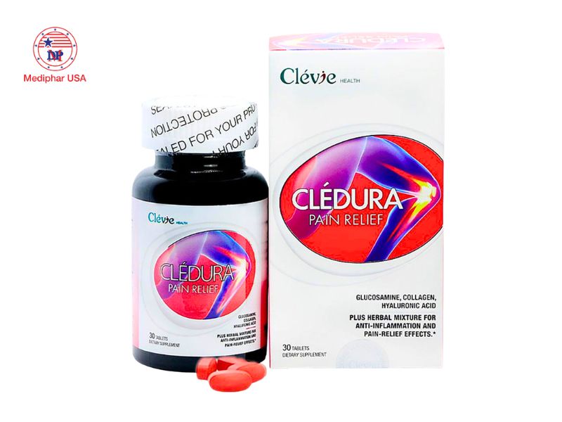 Viên uống bổ sung dưỡng chất cho khớp Cledura Pain Relief