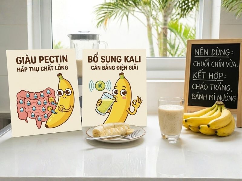 Bị tiêu chảy nên ăn chuối như thế nào?