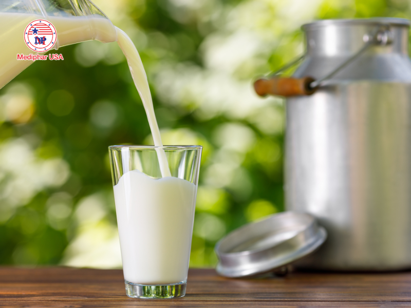 Sữa nguồn bổ sung canxi và vitamin D dồi dào