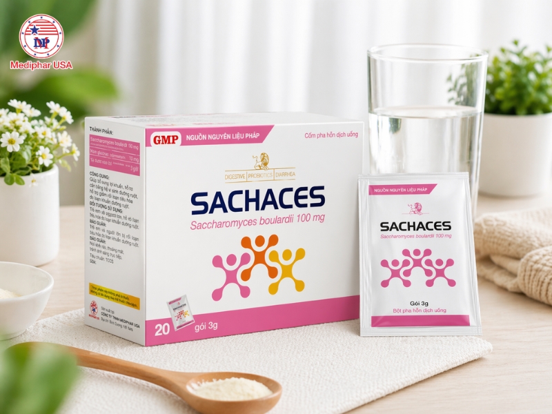 Men vi sinh dạng gói Sachaces một loại nấm men vi sinh có lợi