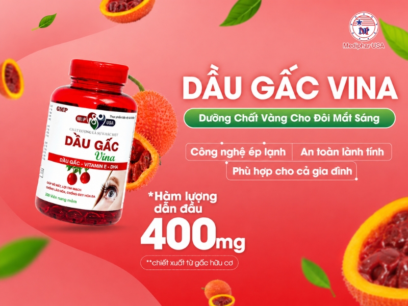 Viên uống Dầu Gấc Vina