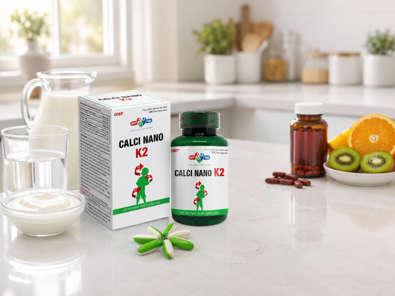 Sữa, thực phẩm giàu canxi và thực phẩm chứa vitamin C cần được kết hợp đúng thời điểm khi bổ sung sắt và canxi.