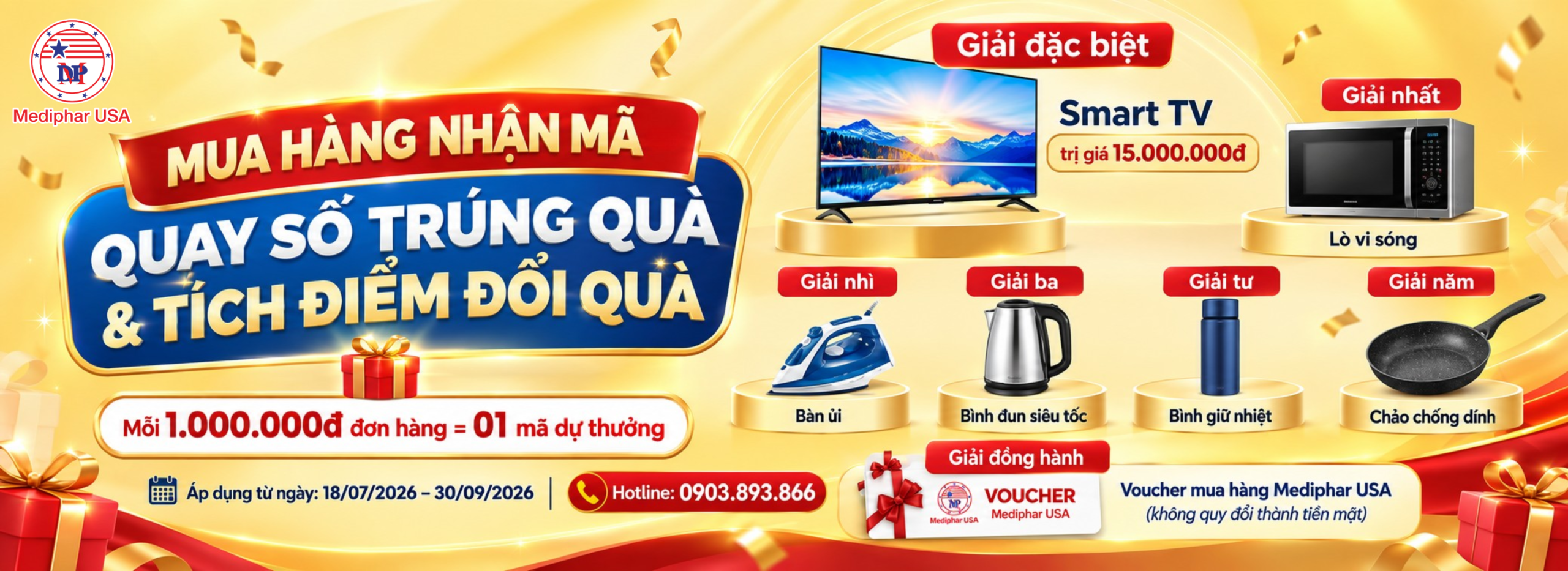 Chương trình Mua Hàng Nhận Mã – Quay Số Trúng Quà & Tích Điểm Đổi Quà