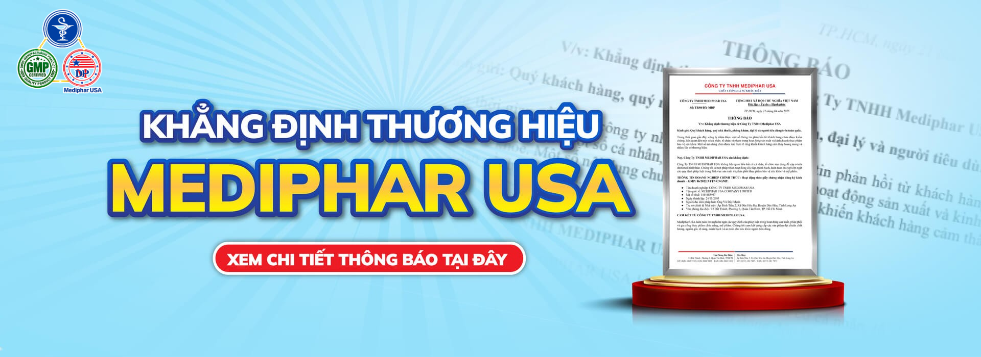 Mediphar USA: Chuyên sản xuất, gia công, phân phối TPCN Mediphar USA: Chuyên sản xuất, gia công, phân phối TPCN